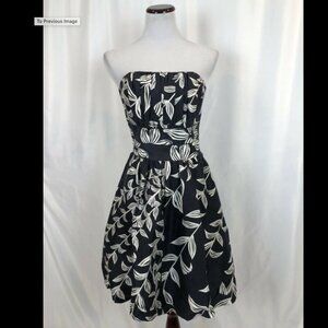 Tracy Reese Silk Tropical Leaf Cocktail Dress 0